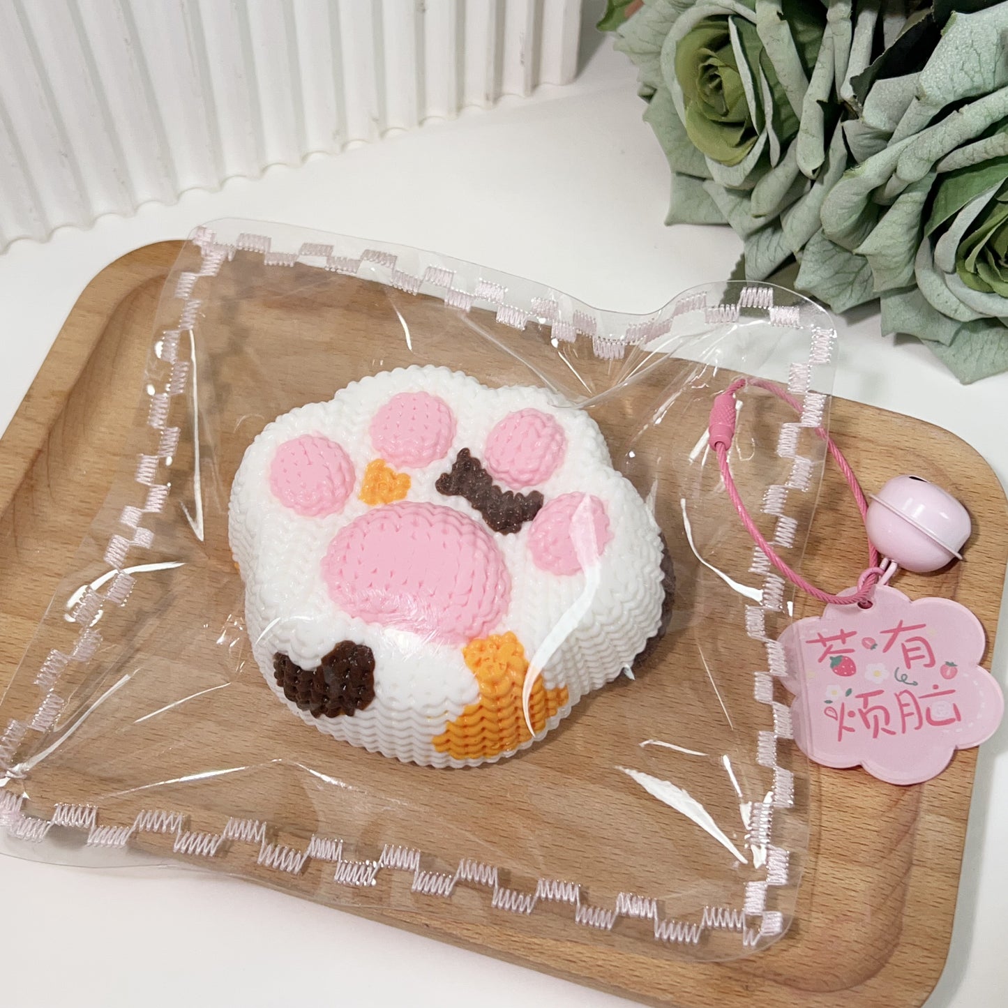 Calico Cat Paw Squishy Toy