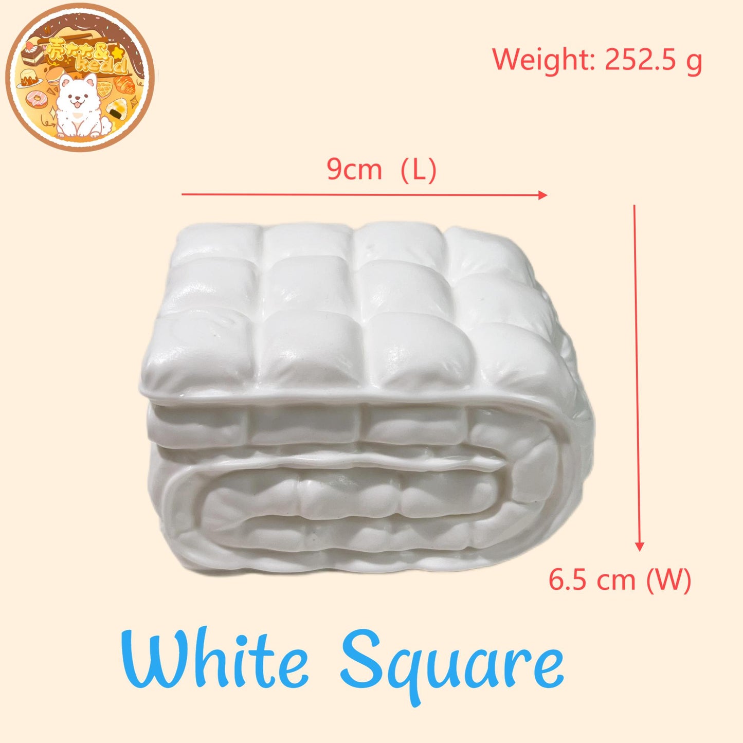 🤩White Square Down Squishy Toy🤩