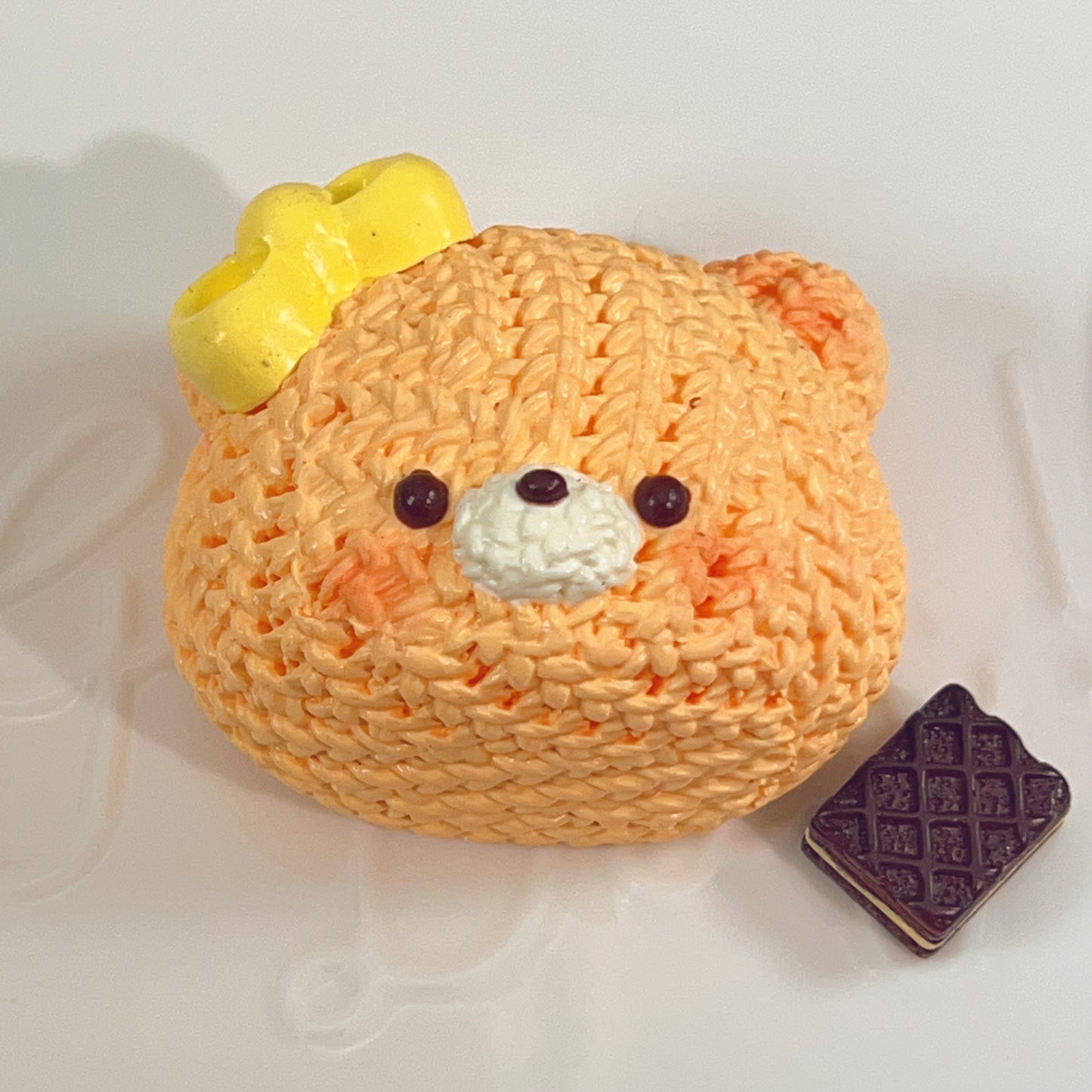 🐻✨ Knitted Bread Bear Squishy ✨🐻