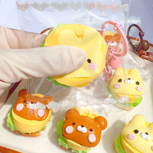 🍔🐻Bear Burger Squishy 🍔🐻