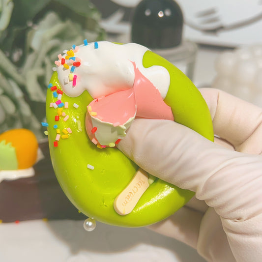 🍦Matcha Chocolate Ice Cream Squishy Set🍦
