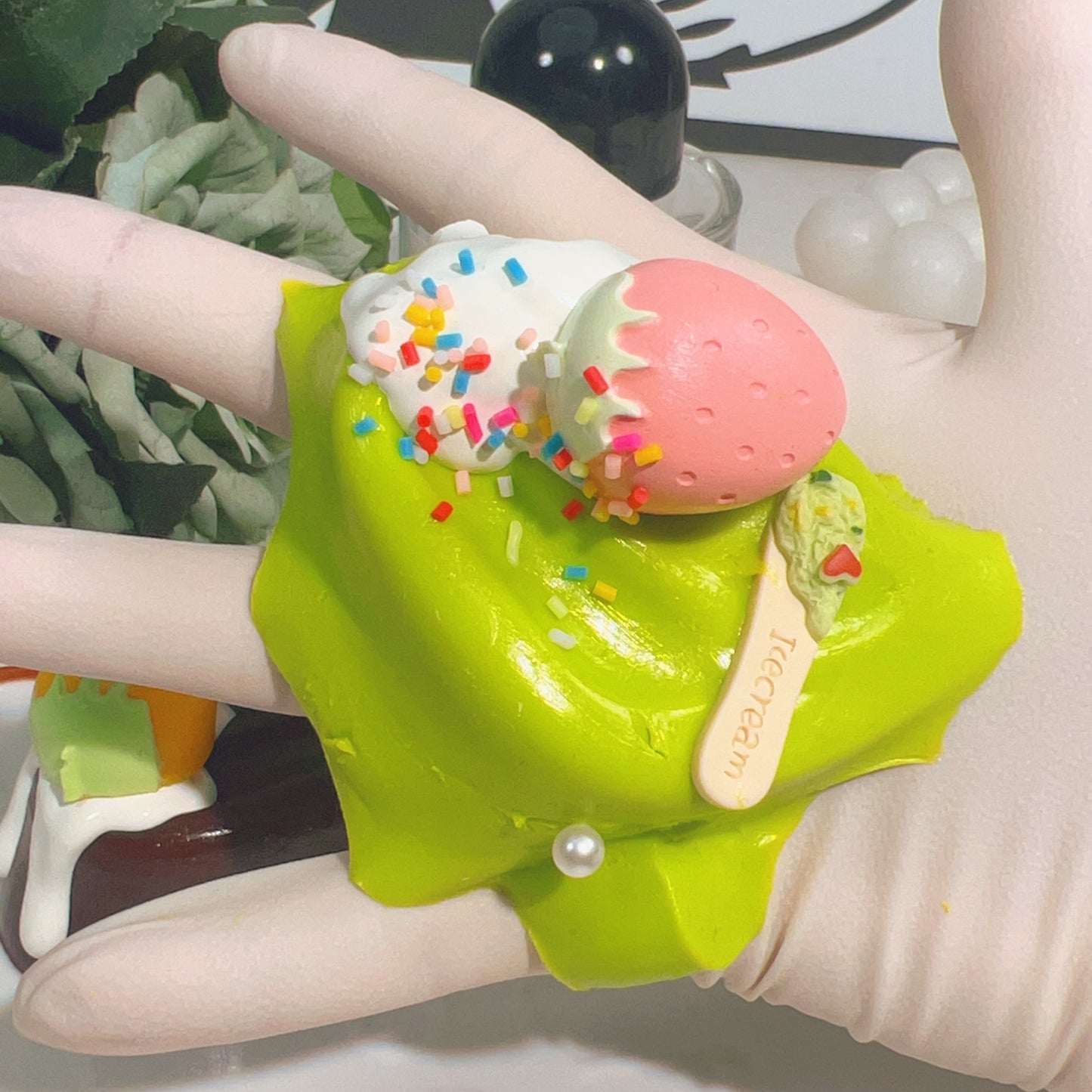 🍦Matcha Chocolate Ice Cream Squishy Set🍦