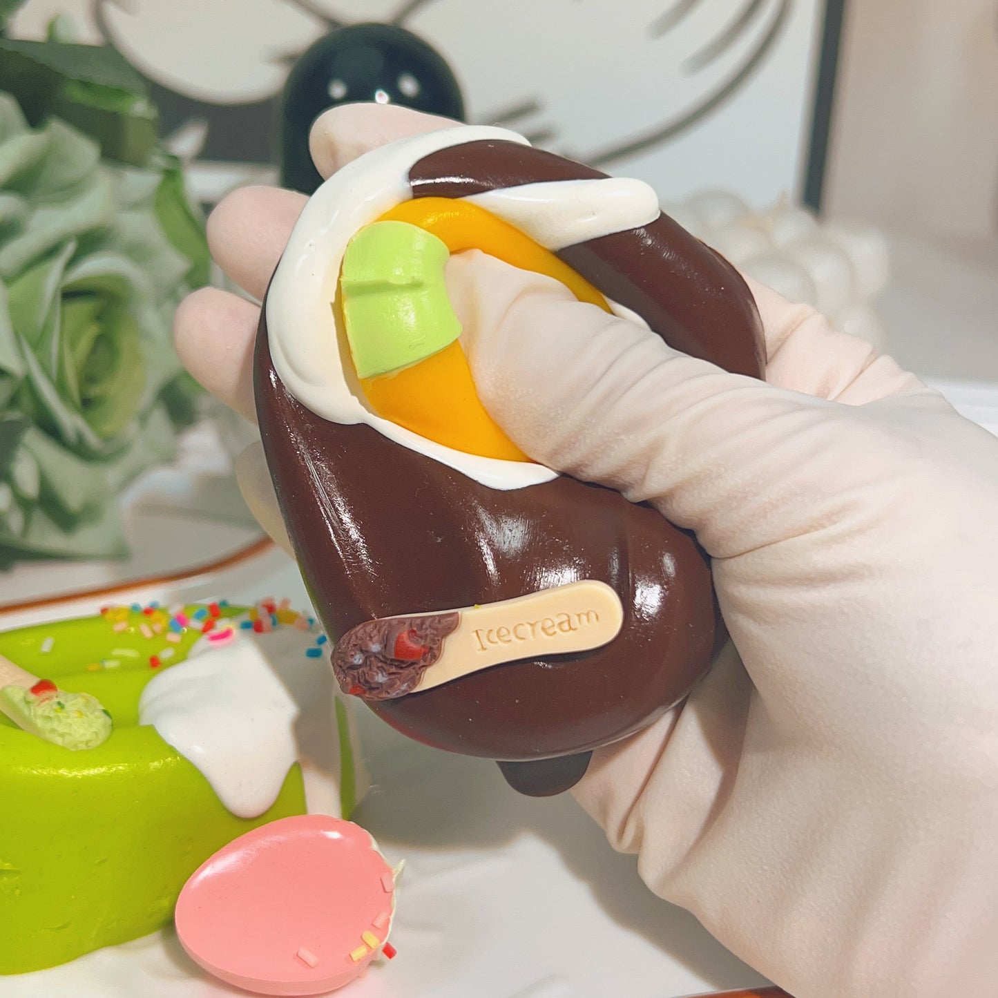 🍦Matcha Chocolate Ice Cream Squishy Set🍦