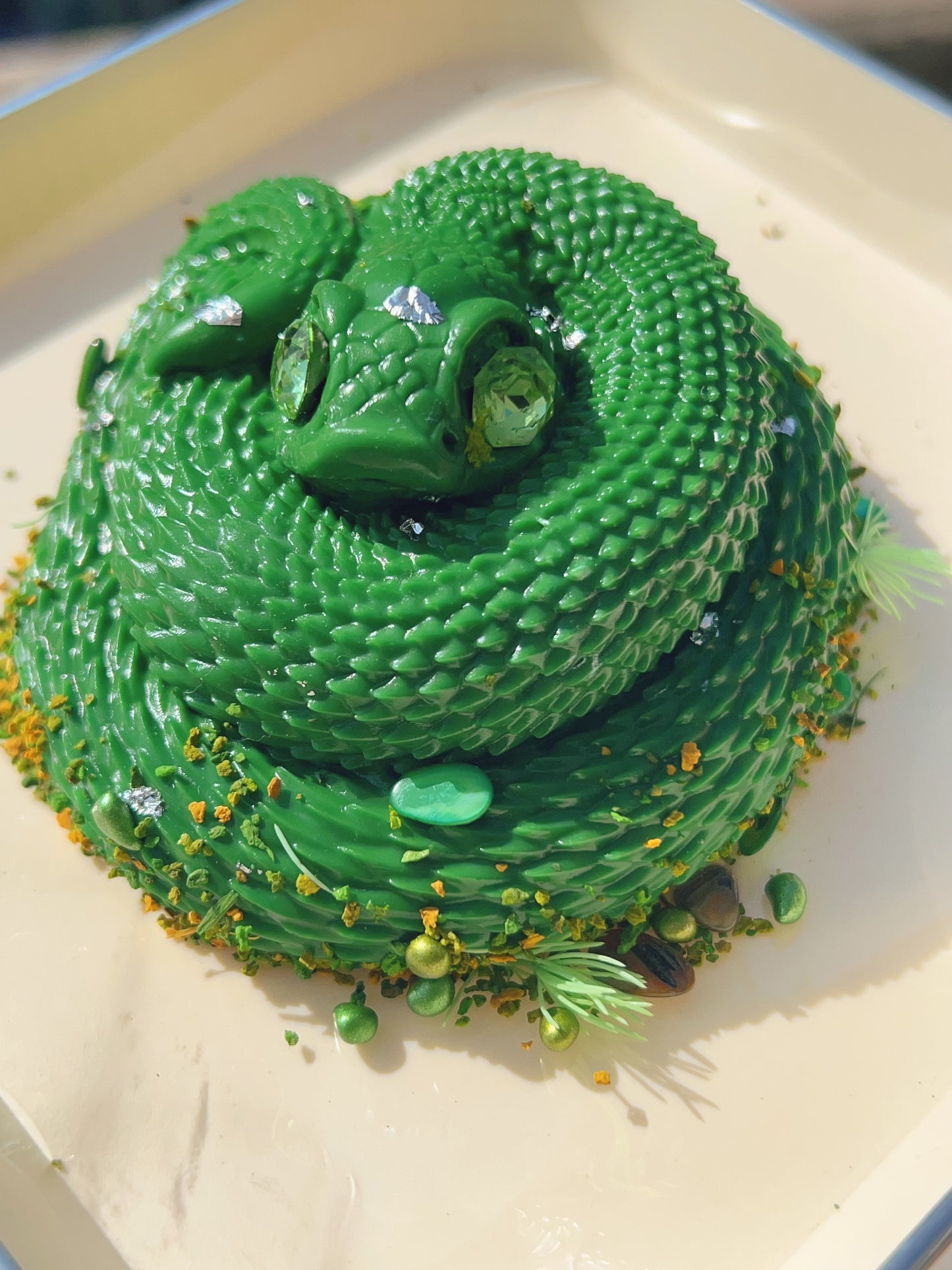 🐍Emerald Serpent Squishy – Slytherin-Inspired Stress Relief Toy 🐍