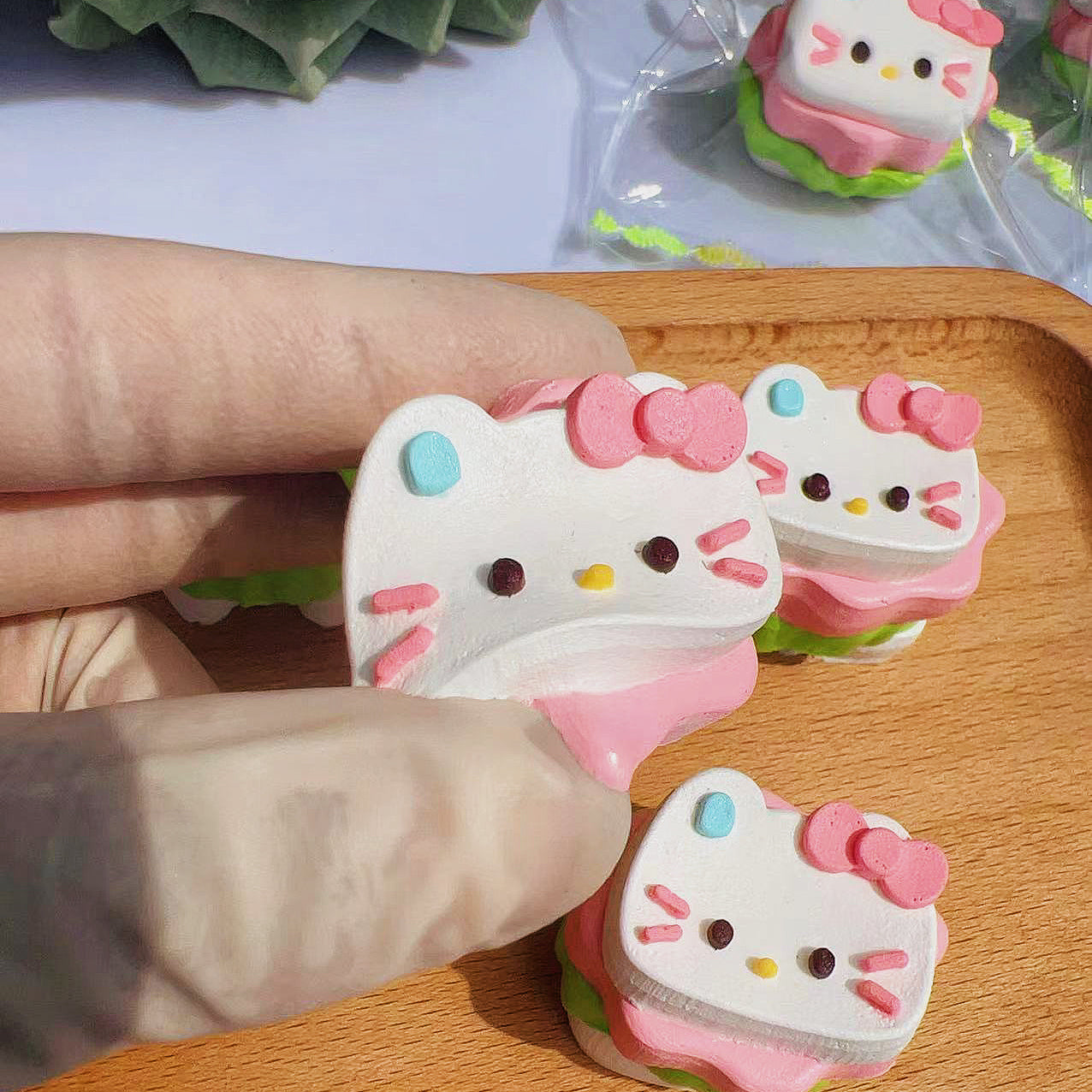 💖 Kitty Burger Squishy ASMR Toy 💖