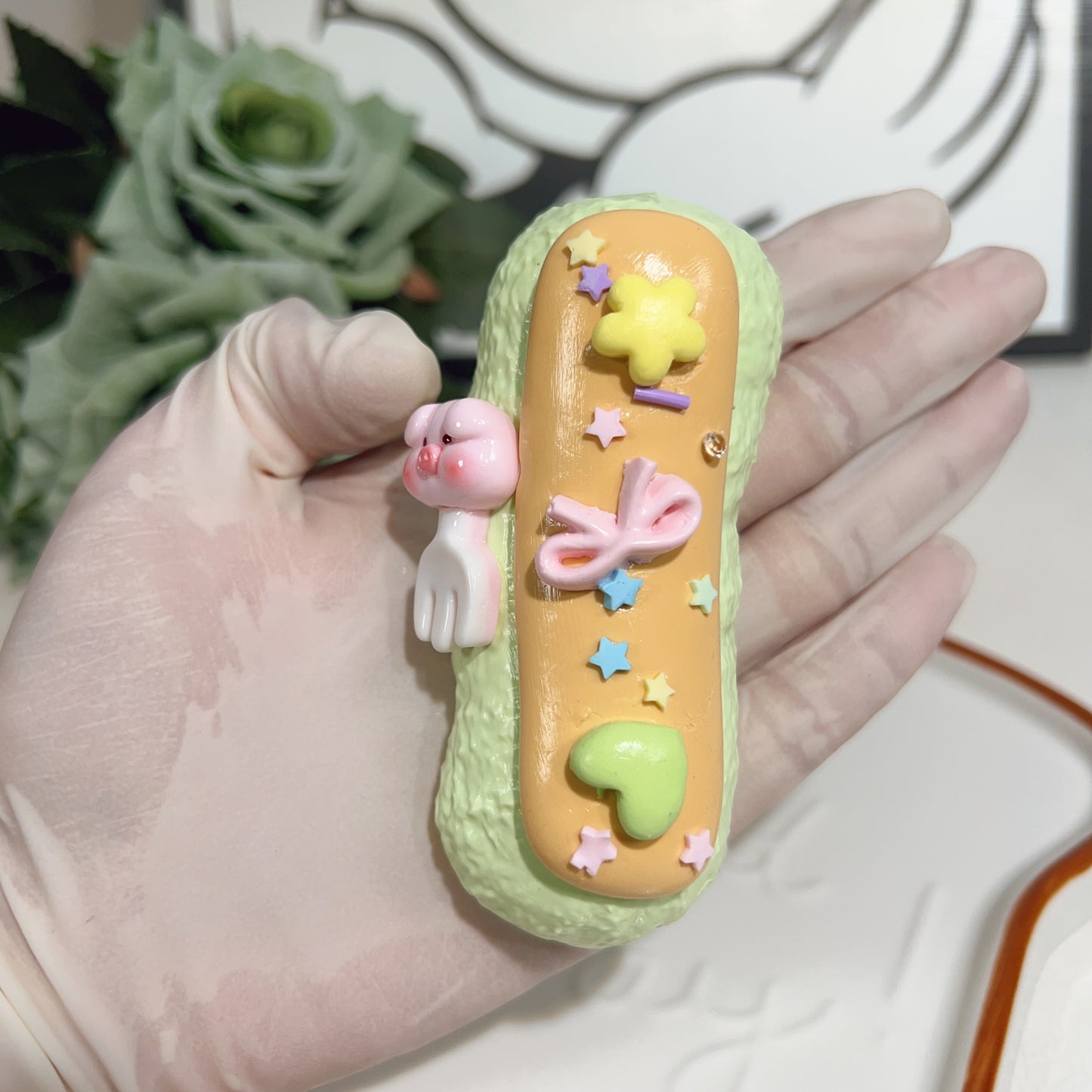 🥖Matcha Bread Stick Squishy🥖
